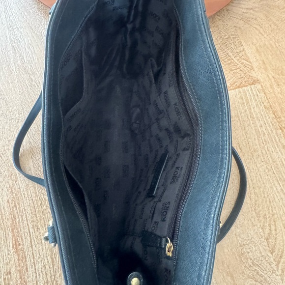 Michael Kors Black and Gold Structured Tote - Picture 5 of 6